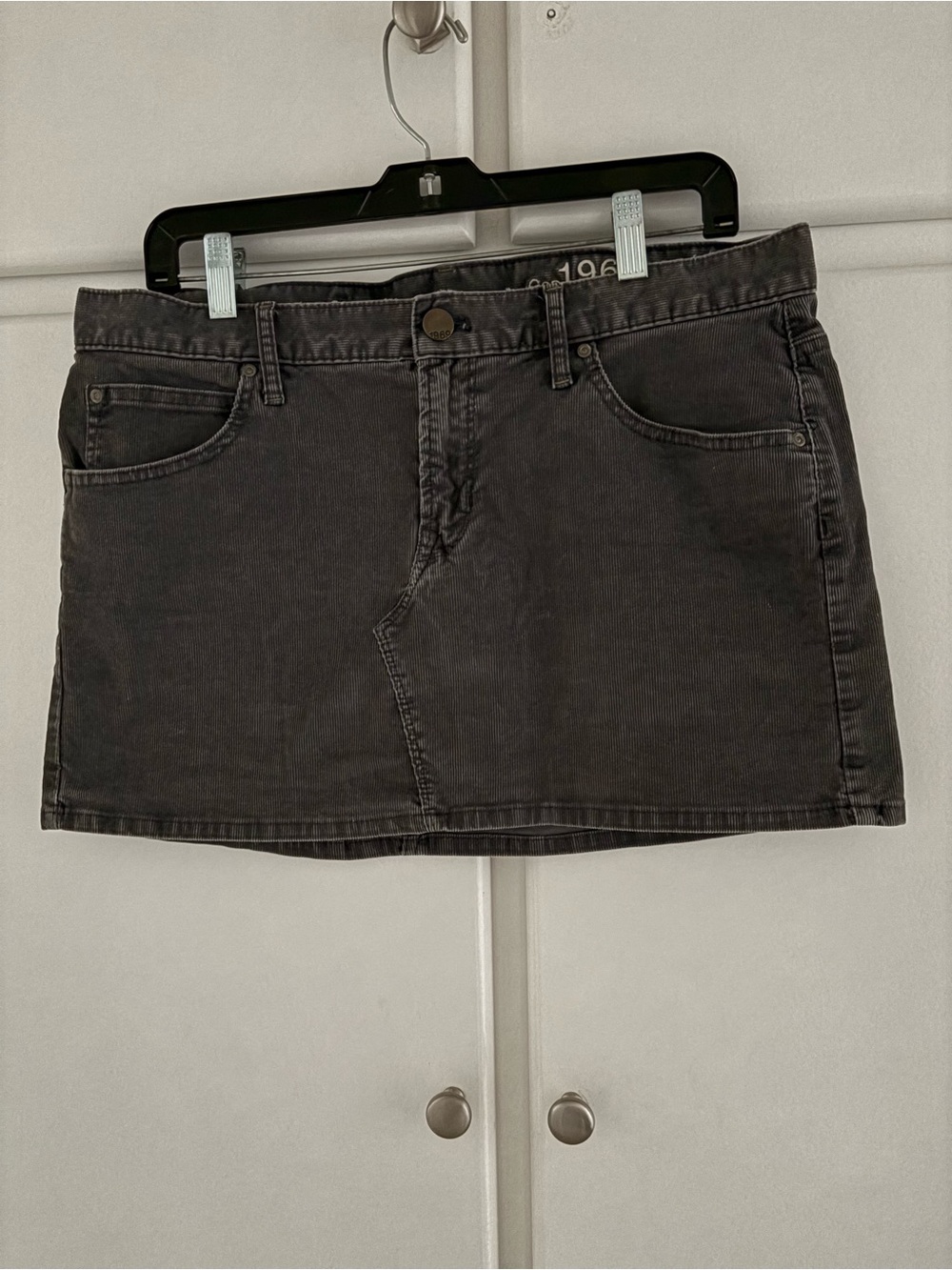 GAP Charcoal Denim Mini Skirt